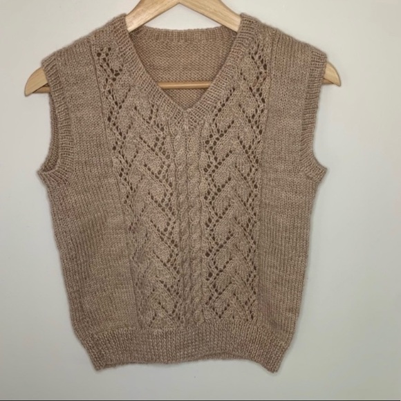 Vintage sweater vest- original wool - Picture 1 of 3